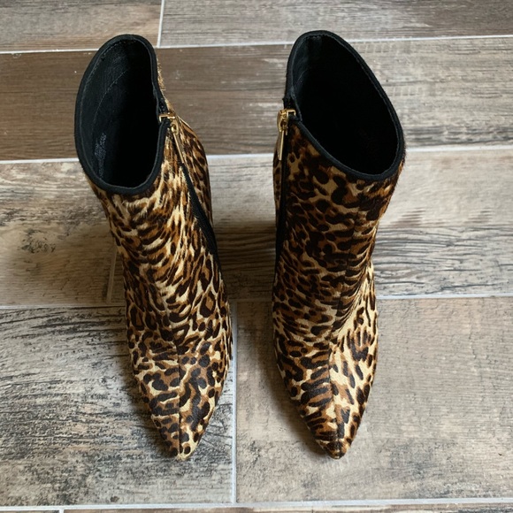 Jessica Simpson Leopard High Heel Booties - Picture 6 of 8